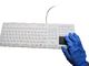 Hospital Grade Antimicrobial Medical Silicone Keyboard With Touchpad And Five Magnets supplier