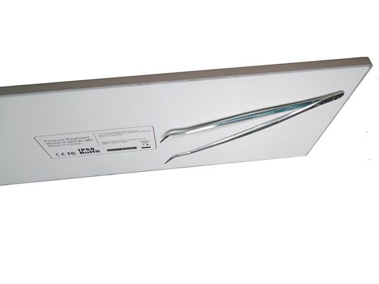 antimicrobial medical keyboard with touchpad and five magnets for hospital carts supplier