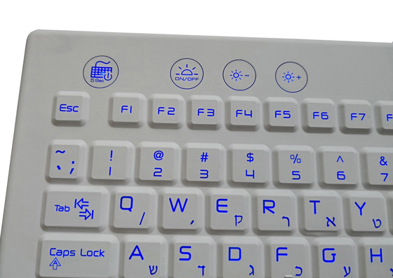 Nano silver antimicrobial coating IP68 medical healthcare keyboard with trackball for industry supplier