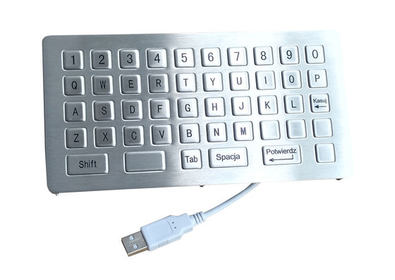 46 key industrial keyboard with flat Polish keys and shorten USB cable supplier
