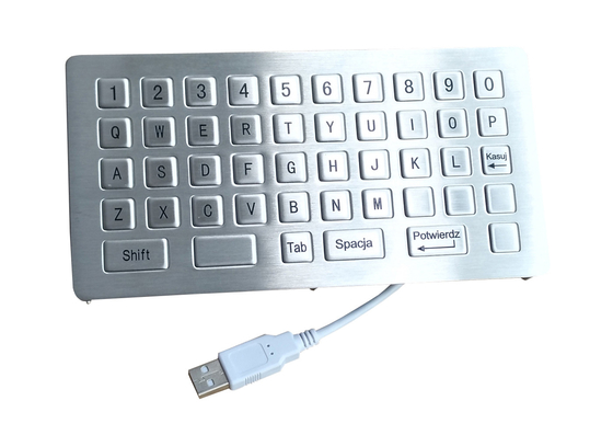 Polish 46 keys USB PS2 mini industrial metal keyboard with flat keys design and embedded solution supplier