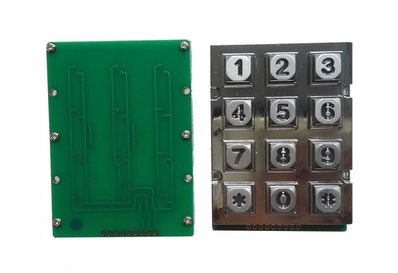 3 x 4 keys zinc alloy high quality vending machine keypad with different LED backlight supplier