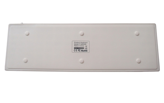 Full size IP68 antimicrobial medical silicone keyboard with big keys and two-color logo supplier