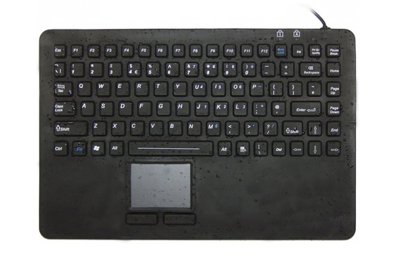 Sterile clean medical silicone keyboard with touchpad and anti-germ coating supplier