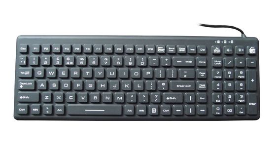 Waterproof magfix medical keyboard with power key and OEM logo supplier