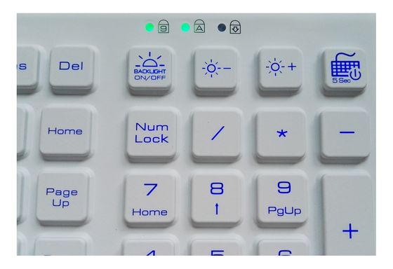 Waterproof magfix medical keyboard with power key and OEM logo supplier