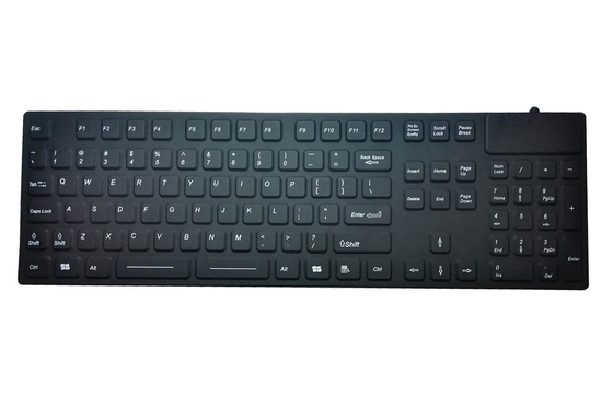 EN60601 washable hygienic medical silicone keyboard with dust proof full size supplier