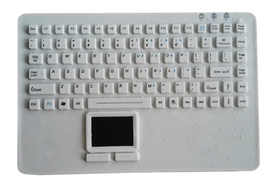 Laptop type washable silicone rubber medical keyboard with touchpad for nursing gloves supplier