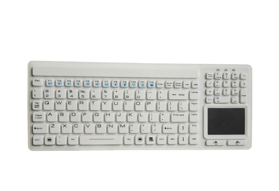 Slim Usb Disinfectable Medical Silicone Keyboard With Touch Pad For Surgical Gloves supplier