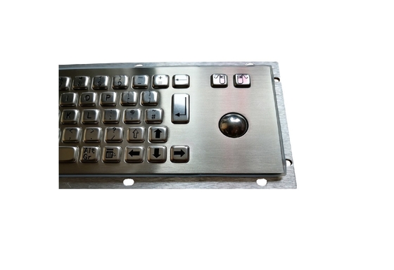 IP65 UK English industrial metal keyboard with 25.mm optical trackball supplier