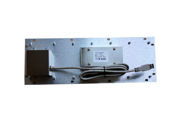 NEMA 4 industrial keyboard panel mount with 25.mm optical metal trackball and Type C supplier