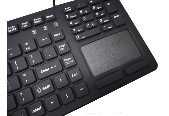 OEM medical keyboard K10 with EMI trackpad for latex gloves hospital level supplier
