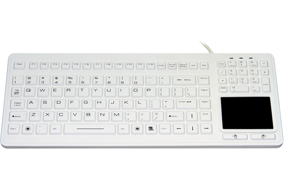 OEM EMI 1.8m USB medical silicone keyboard with trackpad for latex gloves supplier