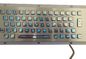 66 keys durable S304 industrial metal keyboard with touchpad and blue backlight supplier