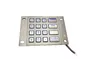 IP65 illuminated industrial metal keypad with numeric keypad and functional keys supplier