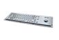 PS2 stainless steel industry keyboard mouse combo set with trackball and German Braille supplier