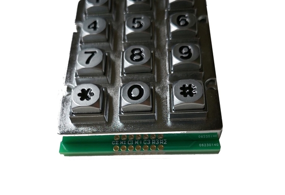 IP65 Taiwan circuit diagram industrial metal keypad with 12 black characters for menu machine supplier