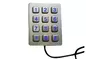 IP65 industrial stainless steel vending machine keypad with 12 buttons without buzzer supplier