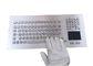 Panel Mount Kiosk Industrial Compact Keyboard With Touchpad With Threaded Bolts supplier