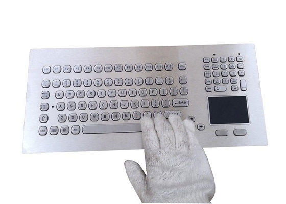 Panel Mount Kiosk Industrial Compact Keyboard With Touchpad With Threaded Bolts supplier