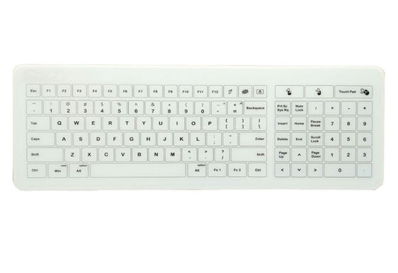Glass Medical Keyboard with ABS enclosure, wireless glass medical keyboard supplier