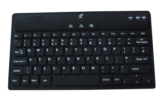 Water Proof Bluetooth Keyboard By Pure Silicone For WIN10 Easy To Clean And Disinfect supplier