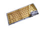 Bilingual 64 Key Military Level Metal Keyboard For Mining Oil supplier