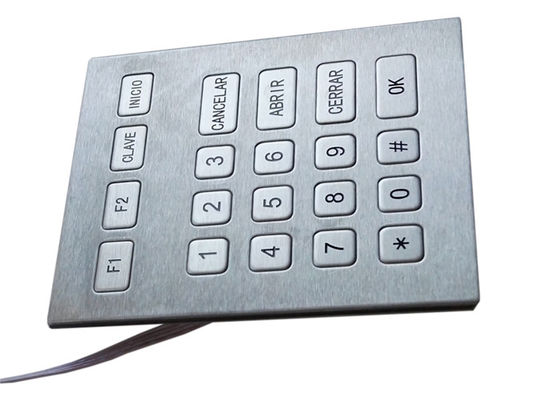 Outdoor industrial KeyPad 20 buttons By Industrial Metal With TTL Cable supplier
