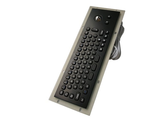 68 key Marine Italian Industrial Metal Keyboard With Built In Mouse Ball supplier