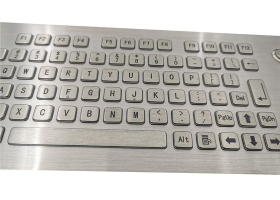 50mm trackball industrial Keyboard with 82 keys and front panel mounting supplier