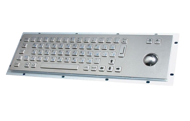 CNC industrial keyboard with trackball and 66 keys for auto industrial