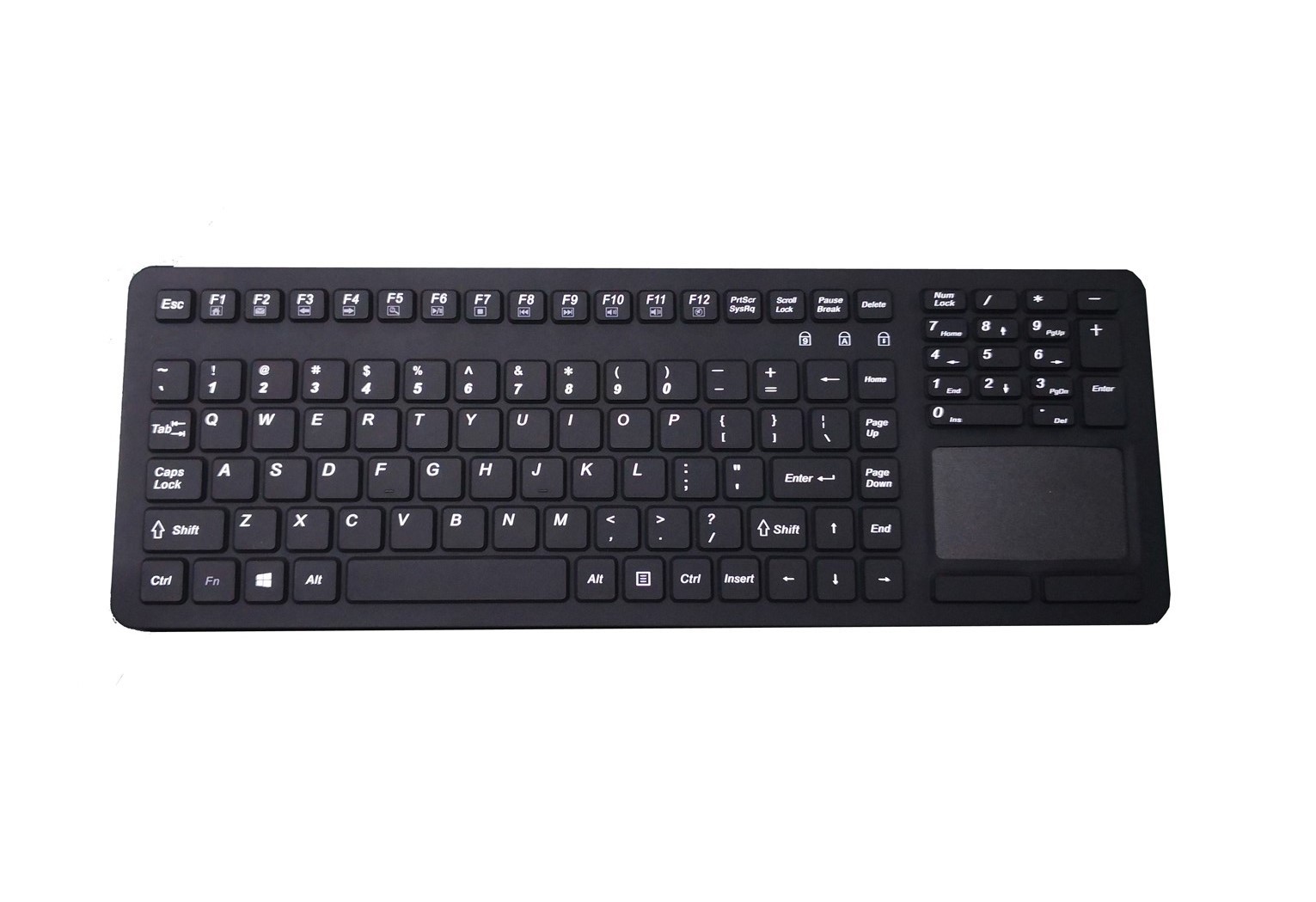 IP68 silicone industrial touchpad keyboard with full function for ...