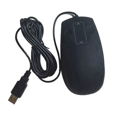 IP68 anti-bacterial medical mouse with laser sensor and touch wheel