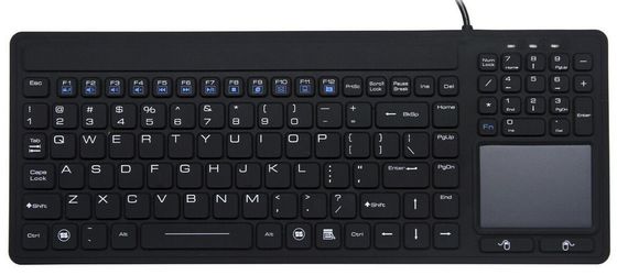 AZERTY industrial keyboard mouse combo with trackpad cleanable by medical alcohol