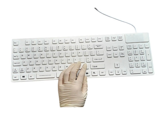 Sterilized Espanol Medical certified keyboard with USB and 105 keys Latex free