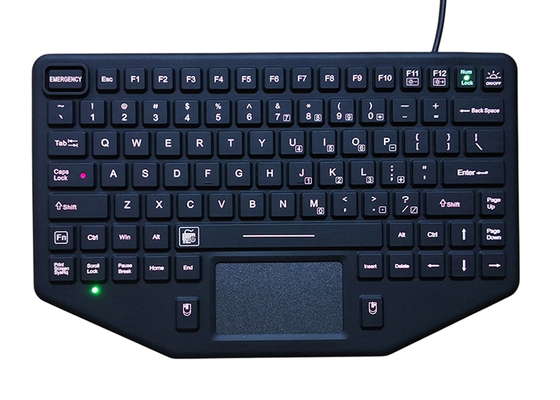 AZERTY Durable Industrial Rugged Keyboard Mouse with RED Illuminating low profile