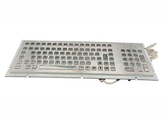 Panel Mount Industrial Metal Keyboard 103 Buttons with Kiosk Solution