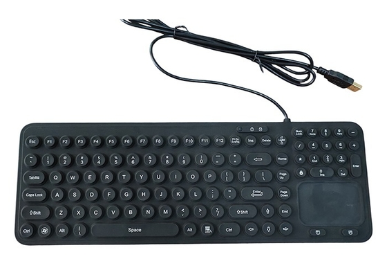 IP68 Industrial Touchpad Keyboard with black color and USB PS/2 interface