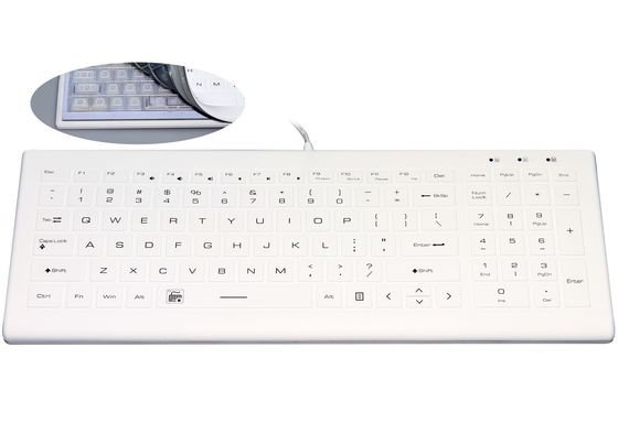 EN 60950 Medical Keyboard Washable by Scissor Switch with backlight