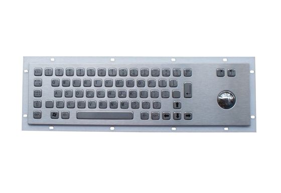 metal industrial trackball keyboard braille with 38mm ball and 68 keys