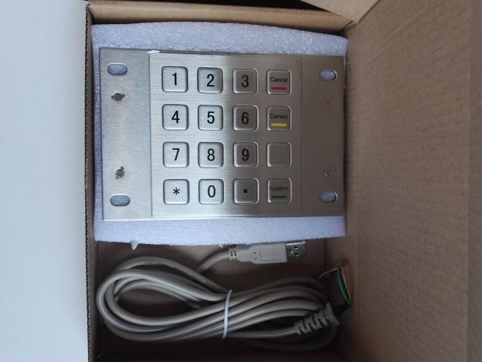 Vandal proof IP65 stainless steel 16 key vending machine keypad with ...