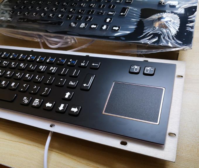 64 key Korean Industrial Panel Mounted Keyboard With Touch Screen